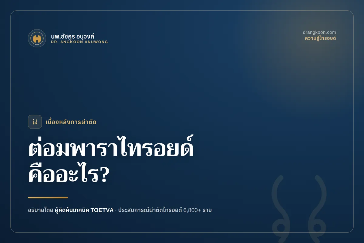ต่อมพาราไทรอยด์คืออะไร? ต่อมเล็ก ๆ ที่สำคัญกว่าที่หลายคนคิด